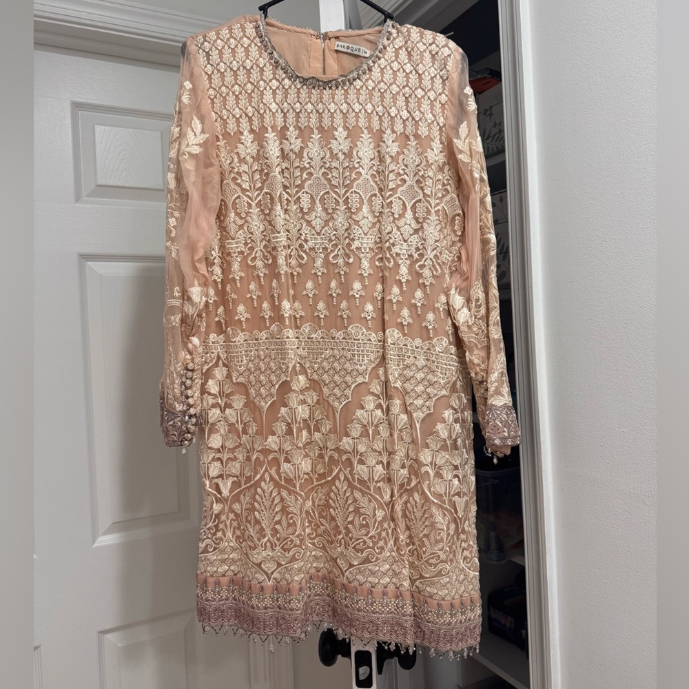 Elegant Lace Embroidered Dress